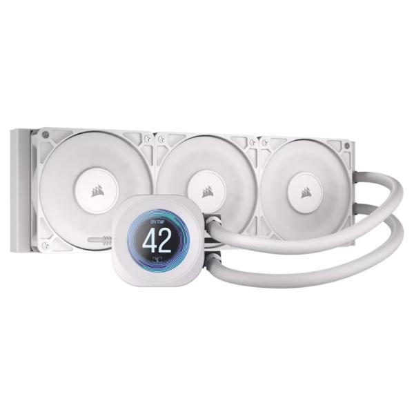 ENFRIAMIENTO LIQUIDO CORSAIR NAUTILUS 360 RS LCD KIT AIO 360MM LGA 1851 / LGA 1700 / AM5 / AM4 CW-9061034-WW BLANCO