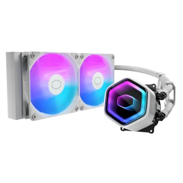 ENFRIAMIENTO LIQUIDO COOLER MASTER MASTERLIQUID CORE NEX 240 WHITE 240MM LGA1851/AM5 MLX-D24M-A18PA-RW BLANCO