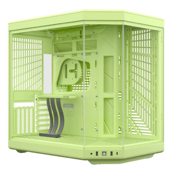 CASE GAMING HYTE Y70 MID TOWER SIN VENTILACIÓN INCLUIDA CON VIDRIO FRONTAL Y LATERAL CS-HYTE-Y70-MM VERDE