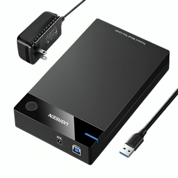 ENCAPSULADOR UGREEN US222 USB 3.0 3.5 INCH 50423 NEGRO
