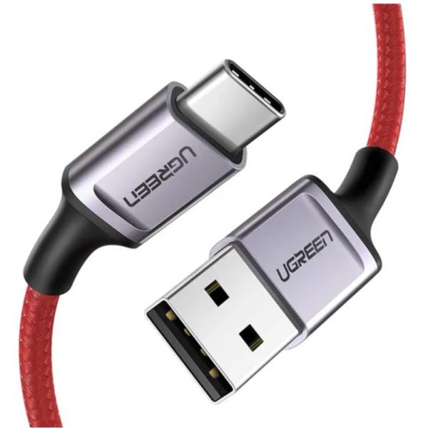 CABLE UGREEN US505 USB 2.0 A USB-C 6A 1M 20527B ROJO
