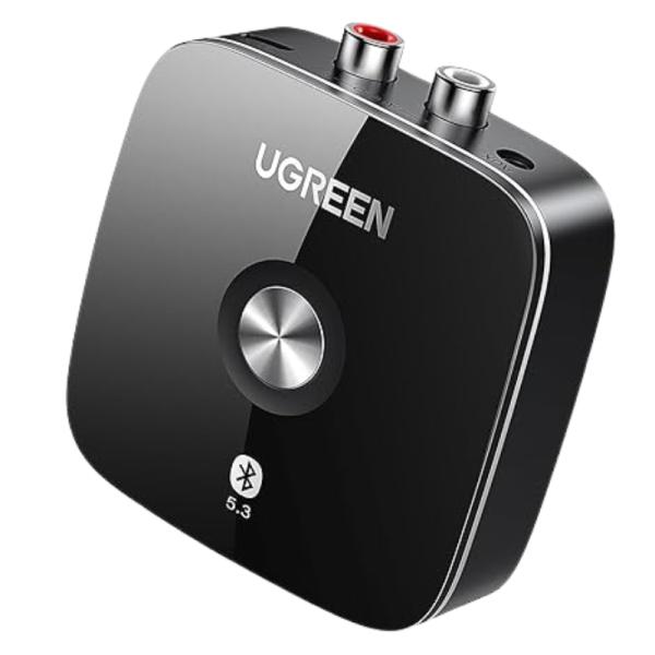 ADAPTADOR Y RECEPTOR UGREEN CM123 AUX PARA SISTEMA ESTEREO 30445 NEGRO