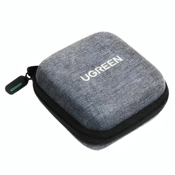 ESTUCHE DE TELA UGREEN LP128 PARA AURICULARES 70577 GRIS