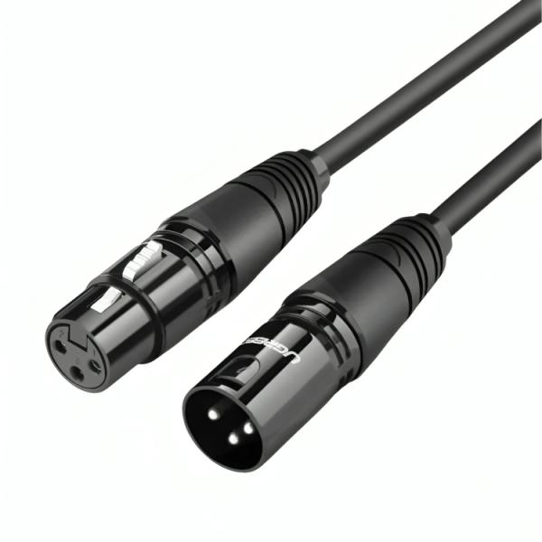 CABLE UGREEN AV130 CANON MACHO A HEMBRA EXTENSION MICROFONO 5M 20712 NEGRO