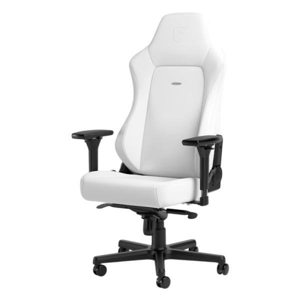 SILLA GAMING NOBLECHAIRS  HERO CUERO SINT&Eacute;TICO DE ALTA TECNOLOG&Iacute;A NBL-HRO-PU-WED-AF BLANCO