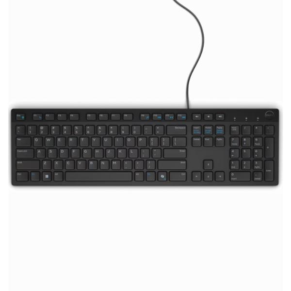 TECLADO STANDARD DELL KB216 MEMBRANA ALÁMBRICO USB ESPAÑOL KB216-BK-US NEGRO