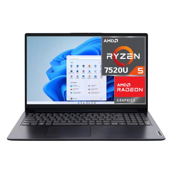 LAPTOP LENOVO IDEAPAD 1 15.6 PULG RYZEN 5-7520U 8GB 256GB WIN 11 INGLÉS 82VG00WXUS AZUL