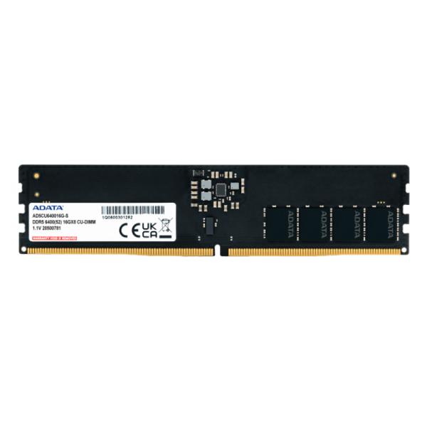 MEMORIA RAM PC 16GB ADATA AD5CU640016G-S DDR5 CUDIMM 6400 MT/S CL52-52-52 1.1 V