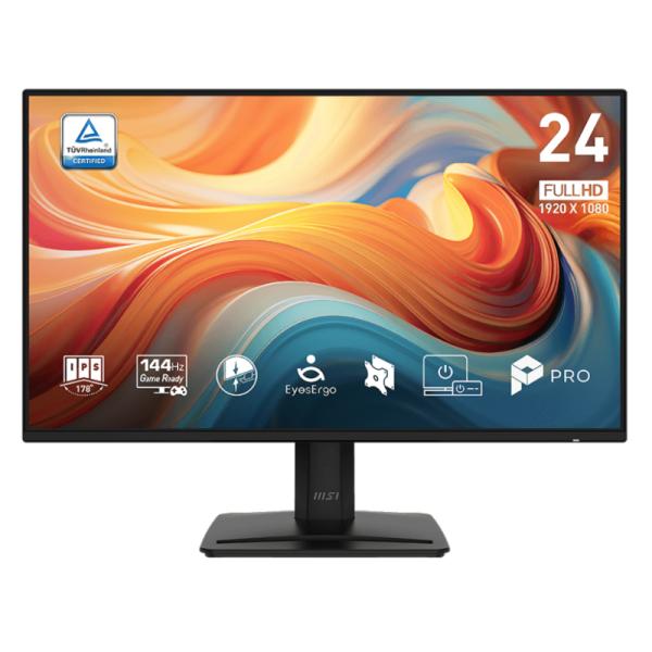 MONITOR MSI PRO MP242 E14A 24 PULG PLANA FHD 1920X1080 144 HZ IPS ADAPTIVE SYNC HDMI 9S6-3PD1CT-014 NEGRO