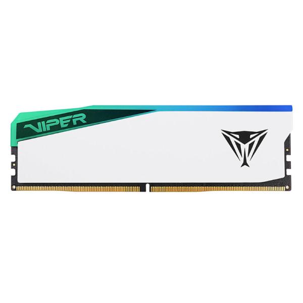 MEMORIA RAM PC 16GB PATRIOT VIPER ELITE 5 RGB DDR5 5600 MHZ CL38 1.35 V PVER516G56C38W BLANCO