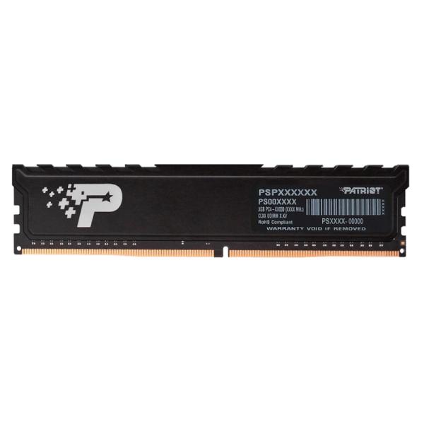 MEMORIA RAM PC 16GB PATRIOT SIGNATURE PREMIUM DDR4 DDR43200 MT/S CL22 1.2 V PSP416G3200H1 SL P NEGRO