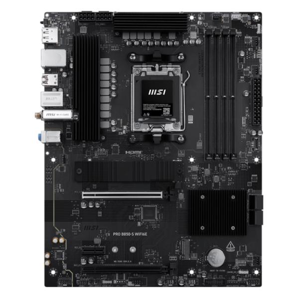 TARJETA MADRE MSI PRO B850-S WIFI6E AM5 ATX DDR5 911-7E80-008 NEGRO