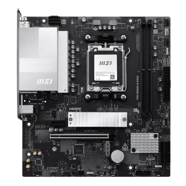 TARJETA MADRE MSI PRO B850M-B GEN4 M5 MATX DDR5 911-7E87-003 NEGRO/BLANCO