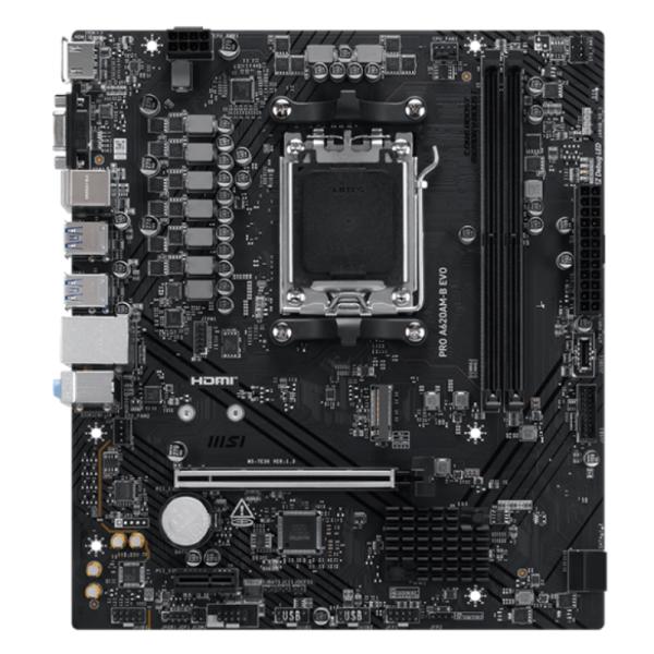 TARJETA MSI PRO A620AM-B EVO AM5 MATX DDR5 911-7E36-002 NEGRO