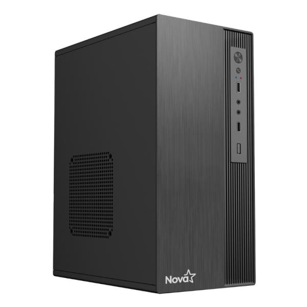 CASE NOVA CM04Z9RA001C MINI TOWER SIN VENTILACIÓN INCLUIDA SIN FUENTE DE PODER INCLUIDA NEGRO