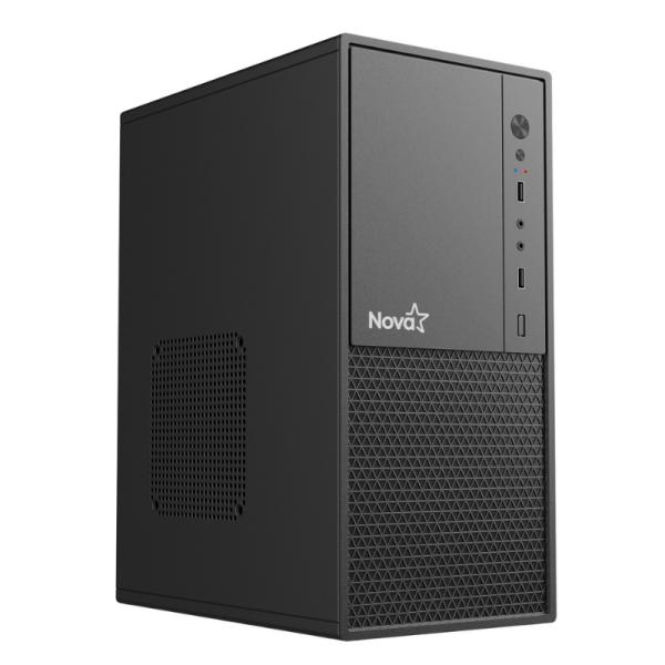 CASE NOVA CM09Z9RA001C MINI TOWER VENTILADOR 1 DE 80 MM SIN FUENTE DE PODER INCLUIDA NEGRO