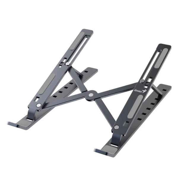 SOPORTE PARA LAPTOP GENIUS G-STAND M250 COMPATIBLE CON LAPTOP CELULAR Y TABLET CON 7 NIVELES AJUSTABLES 31250023400 GRIS