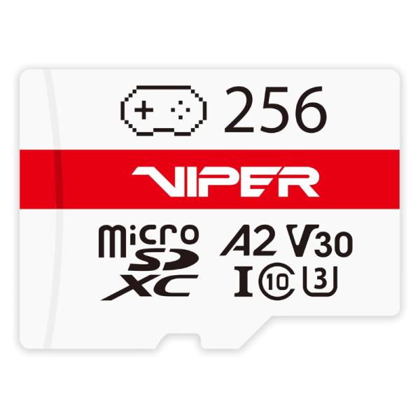 MEMORIA MICRO SDXC 256GB PATRIOT VIPER CLASE 10 100MB/S / 90MB/S PARA C&Aacute;MARAS Y DRONES PV256GGM32MCX