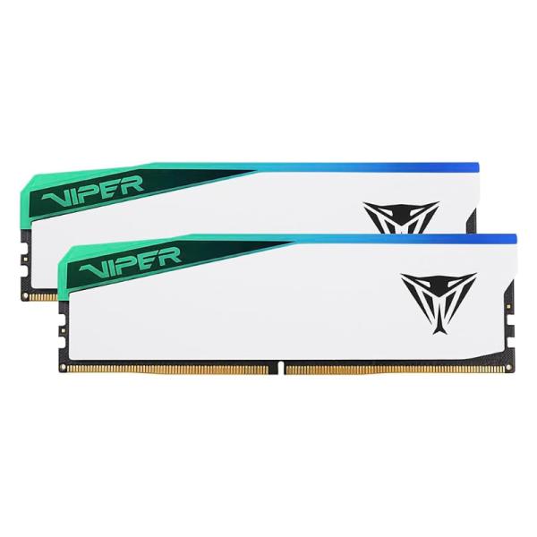 MEMORIA RAM PC 32GB PATRIOT VIPER ELITE 5 DDR5 7000MHZ CL38 1.45V RGB PVER532G70C38KW BLANCO