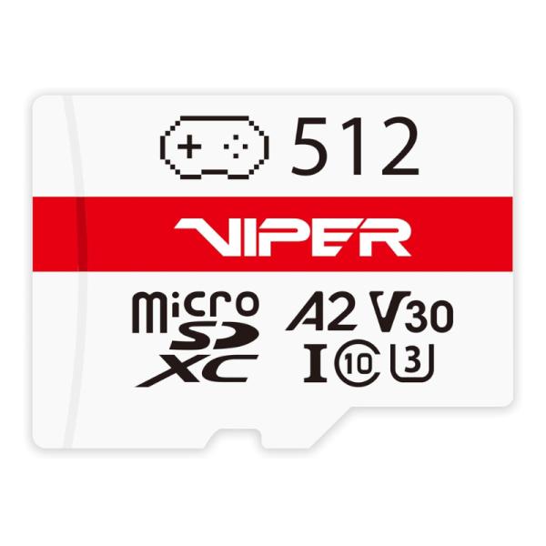 MEMORIA MICRO SDXC 512GB PATRIOT VIPER PV512GGM32MCX CLASE 10 UHS-I 100MB/S / 90MB/S PARA CÁMARAS Y DRONES