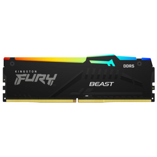 MEMORIA RAM PC 16GB KINGSTON FURY BEAST RGB DDR5 5200MHZ 1.25V RGB KF552C36BBEA-16 NEGRO