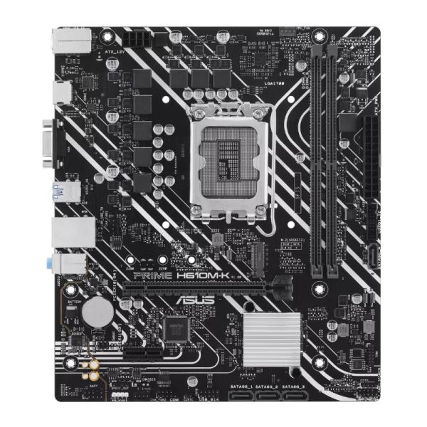TARJETA MADRE ASUS PRIME H610M-K LGA1700 MICRO-ATX DDR5 90MB1GA0-M0EAY0 NEGRO / BLANCO