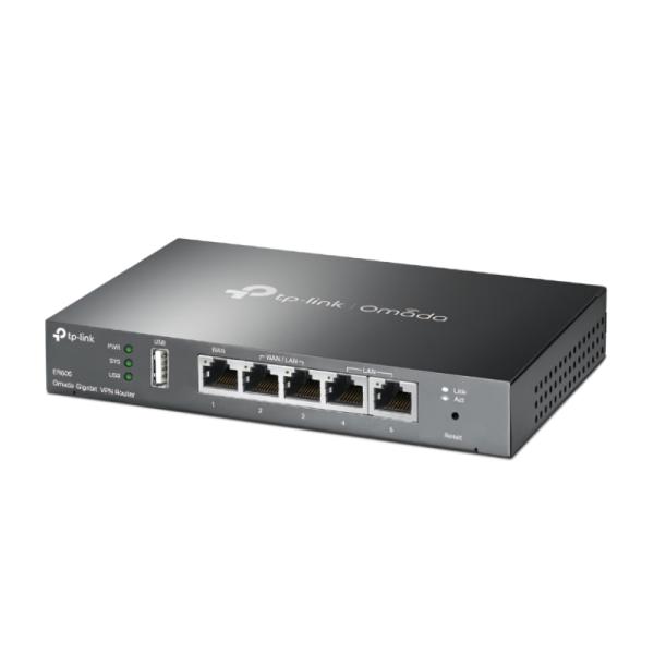 ROUTER TP LINK ER605(UN) OMADA VPN GIGABIT MULTI WAN PUERTOS WAN / LAN WAN/LAN GRIS