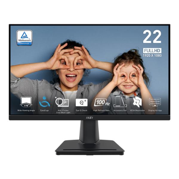 MONITOR MSI PRO MP225V 21.45" PLANO 1920 X 1080 100 HZ ANTI-GLARE HDMI 9S6-3PE0CM-003