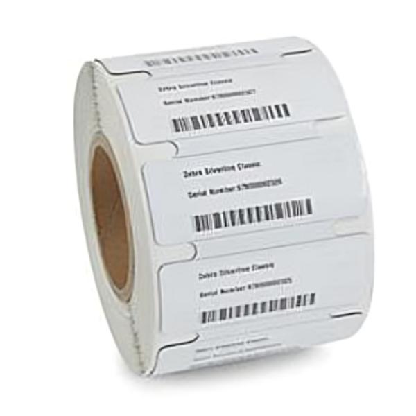 ROLLO DE ETIQUETA PUNTO DE VENTA ZEBRA 3,94" x 1,57" NUCLEO 3" SILVERLINE CLASSIC II RFID POLIESTER CHIP R6-P 10026770