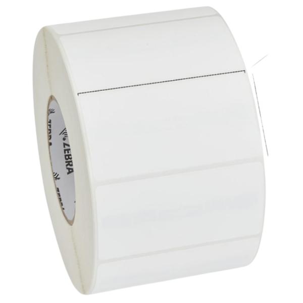 ROLLO DE ETIQUETA PUNTO DE VENTA ZEBRA 4" x 2" NUCLEO DE 3" DIAMETRO DE 8" RFID DE TRANSFERENCIA TERMICA PAPEL  Z-PERFORM 1500T 10038998