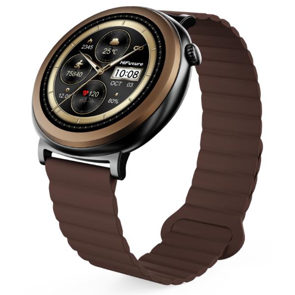 SMART WATCH HIFUTURE AURORA / BANDA DE 22MM CAFE