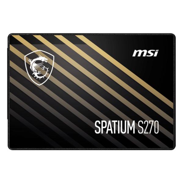 HD INTERNO SOLIDO 960GB MSI SPATIUM S270 2.5 PULG SATA III 500MB/S / 450MB/S S78-440P130-P83 NEGRO
