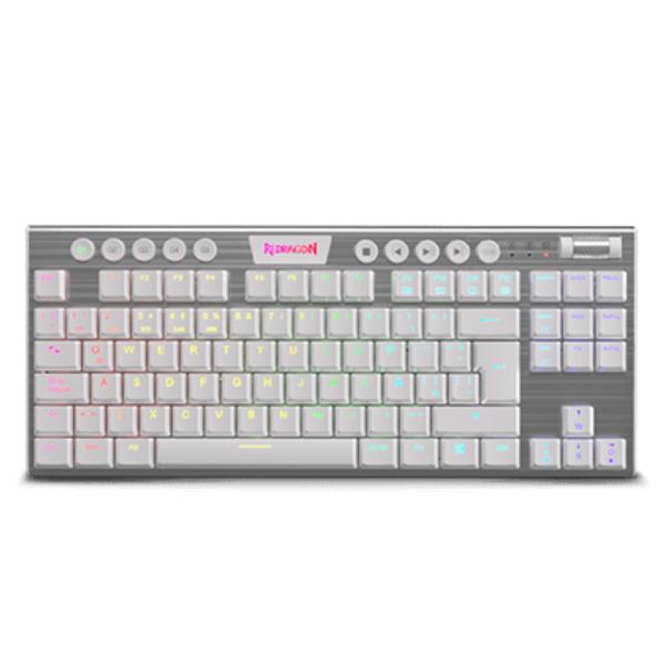 TECLADO GAMING RGB REDRAGON HORUS TKL K622W MECANICO AL&Aacute;MBRICO  ESPA&Ntilde;OL SWITCH ROJO BLANCO