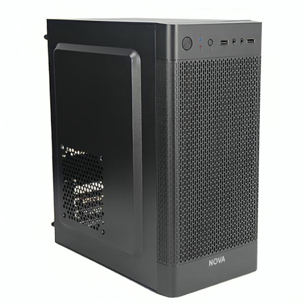 CASE NOVA CM05Q1RA003C MINI TOWER SIN VENTILACIÓN INCLUIDA CON FUENTE DE PODER 600W PE600RNF013C NEGRO