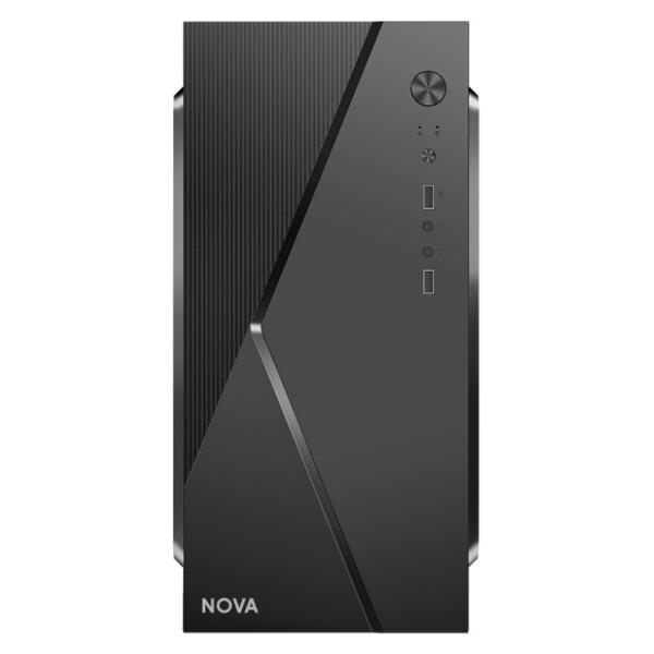 CASE NOVA CM04Q1RA003C MINI TOWER SIN VENTILACI&Oacute;N INCLUIDA CON PANEL LATERAL Y CON FUENTE DE PODER 600W PE600RNF013C NEGRO