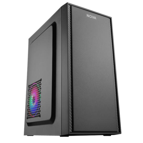 CASE NOVA CM02Q1RA002C  MINI TOWER SIN VENTILACIÓN INCLUIDA CON FUENTE DE PODER 600W PE600RNF013C