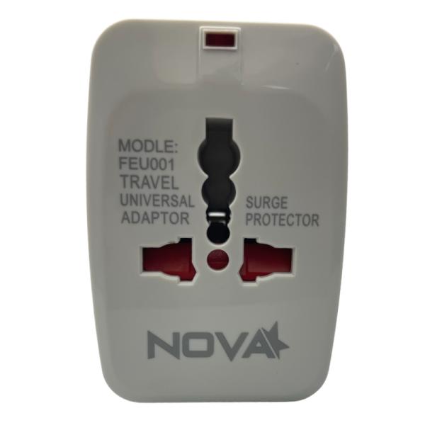 ADAPTADOR UNIVERSAL PARA VIAJES NOVA FEU001001C BLANCO