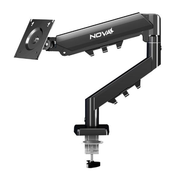 SOPORTE DE ESCRITORIO PARA MONITOR NOVA FDBM2012001C COMPATIBLE CON TELEVISORES PLANOS DE 17 PULG-27 PULG CAPACIDAD DE 7KG NEGRO
