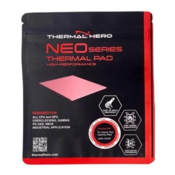 PARCHE TÉRMICO THERMAL HERO NEO PAD EDICION OVERCLOCK 13W/M K 1.0MM CPU/GPU 100x100MM  TH-412110-OC ROSADO