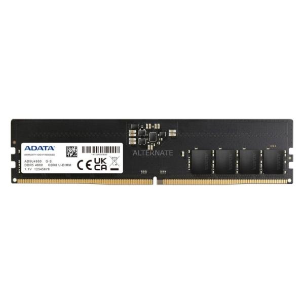 MEMORIA RAM PC 32GB ADATA AD5U480032G-S DDR5- 4800MHZ NEGRO