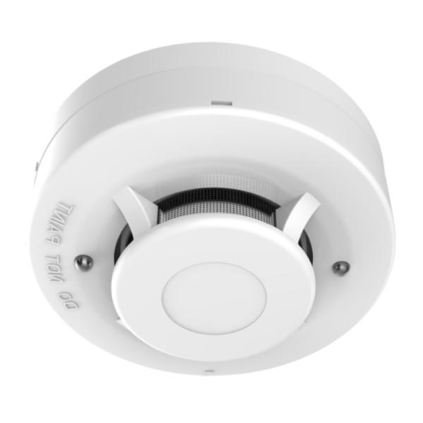 DETECTOR DE HUMO HIKVISION DS-PDSMK-4BAR(O-STD) FOTOELECTRICO12V ALAMBRICA 314300029 BLANCO