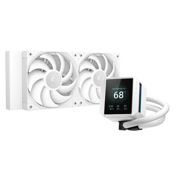 ENFRIAMIENTO LIQUIDO RGB DEEPCOOL MYSTIQUE 240 WH ARGB AIO 240MM R-LX240-WHDSNMCP-G-1 BLANCO