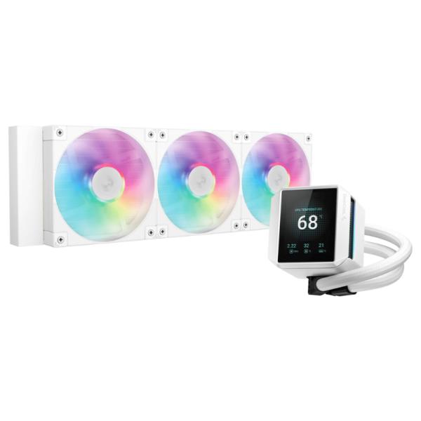 ENFRIAMIENTO LIQUIDO RGB DEEPCOOL MYSTIQUE 360 WH ARGB AIO 360MM R-LX360-WHDSNMCP-G-1