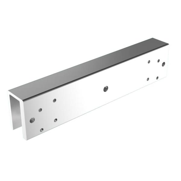 BRACKET PARA CERRADURA MAGNETICA HIKVISION DS-K4H255-U COMPATIBLE CON PUERTAS DE VIDRIO SIN MARCO DE BORDE INFERIOR 9 A 12 MM