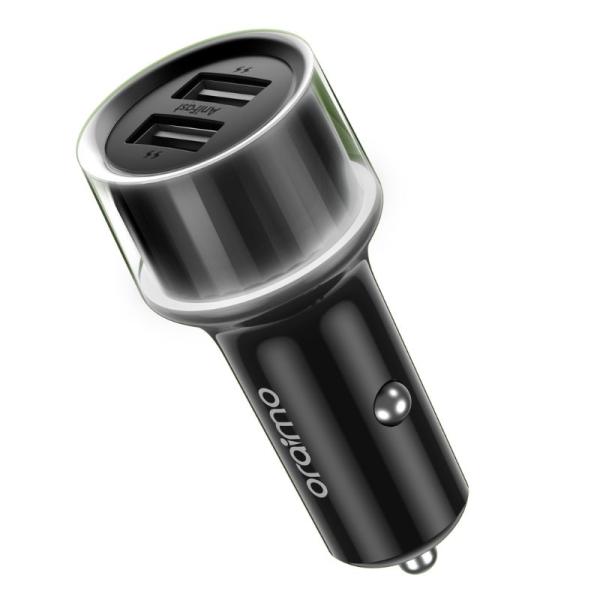 CARGADOR DE CARRO ORAIMO HIGHWAY 15.5W 2 PUERTOS USB-A OCC-1152D NEGRO