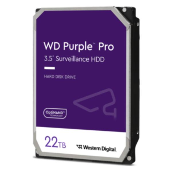 HD INTERNO 22TB WESTERN DIGITAL PURPLE PRO WD221PURP 3.5" SATA III 7200 RPM 512MB/S CACHE MORADO