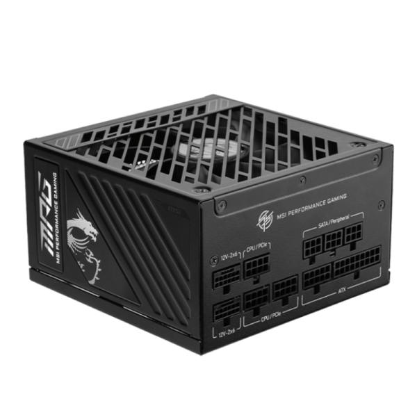 FUENTE DE PODER MSI MPG A1000GS PCIE5 1000W  80 PLUS GOLD MODULAR 306-7ZPFY12-CE0 NEGRO