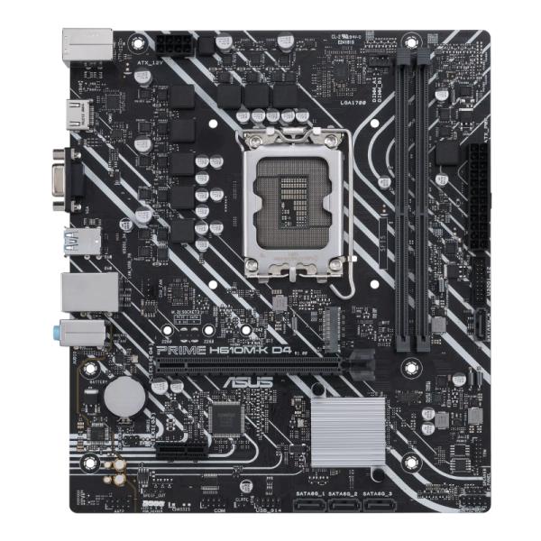 TARJETA MADRE ASUS PRIME H610M-K D4-CSM LGA1700 M-ATX DDR4 90MB1A10-M0EAYC NEGRO / BLANCO