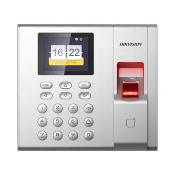CONTROL DE ACCESO DE HUELLA DIGITAL HIKVISION DS-K1T8003MF(O-STD) (E) CON LECTOR DE TARJETAS M1 TECLADO Y PANTALLA 2.4" 302907421