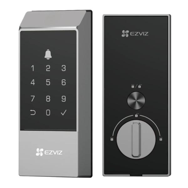 CERRADURA INTELIGENTE EZVIZ CS-DL04-R100 CODIGO HUELLA RFID WIFI 2.4 GHZ APP 310500562 NEGRO